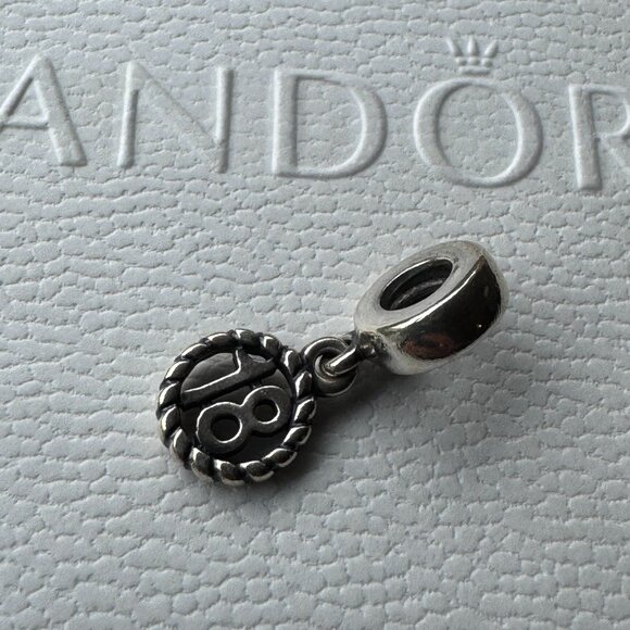Pandora 18th Birthday Dangle Charm - Picture 1 of 5